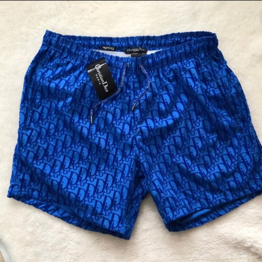 Dior Motif Swim Trunks!